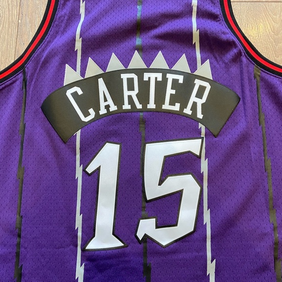 Authentic Purple Throwback Vince Carter Raptors Jersey - Picture 5 of 5